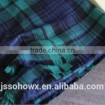 2014 Winter Hot Sale Classic Green Plaid Pashmina Scarf photo-2