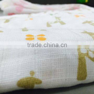 Baby Blanket 100%cotton Muslin Gauze 21s/32s/40s Muslin Baby Blanket photo-2