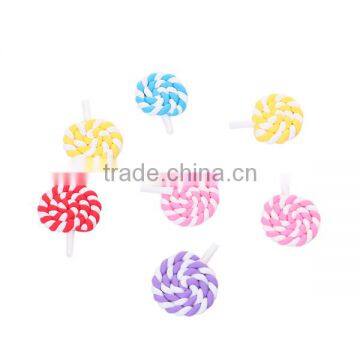 Resin Embellishments Lollipop At Random Food Pattern