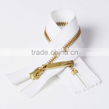 3# Close end brass Metal Zipper or Zips