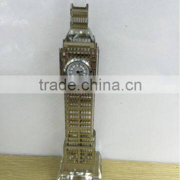 High Quanlity Tastefully Golden Crystal Big Ben Model For Fancy Clock UK Souvenir photo-6