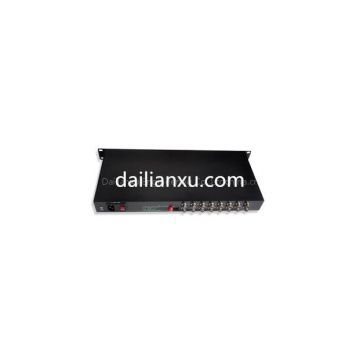 16BNC to fiber converter 16channels digital video/audio/data fiber optical transmitter and receiver