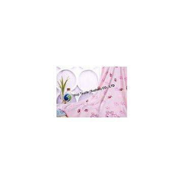70*140cm Dog Patterned Beach Towels , Pink Blue Microfiber Travel Towel