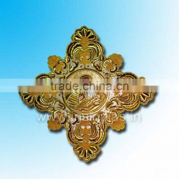Church cross hand embroidery
