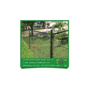 Widely used black vinyl coated chain link fence for sale