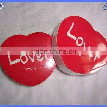 Promotional heart shape cotton towel compressed/compressed travel towel