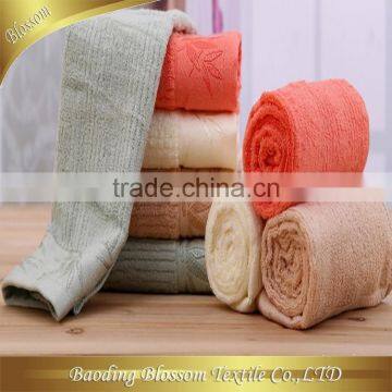 private label alibaba china supplier jacquard solid dyed bamboo towel bath 70*140cm