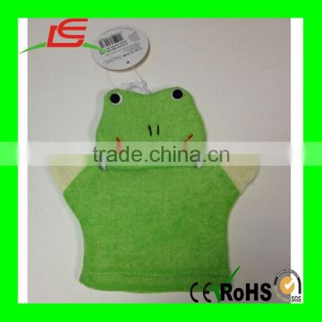 Lucky Green cute baby toy hand puppet plush frog puppet