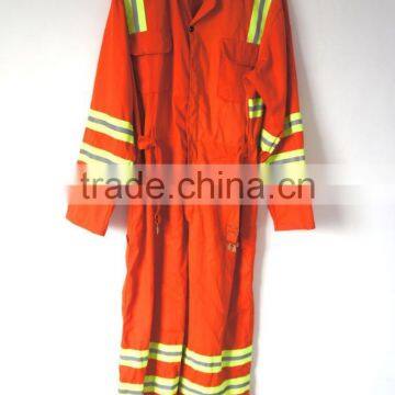 100 Cotton European Orange Work Coveralls photo-2