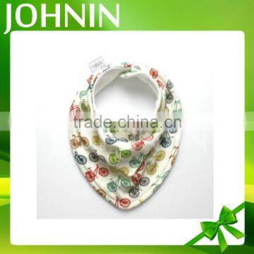 New Design Fashion 100% Organic Muslin Baby Bandana Drool Bibs photo-4