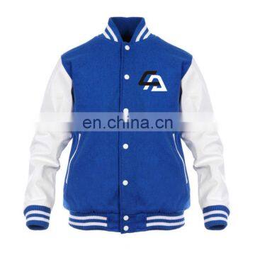 2014-15 Customized Unisex custom nylon men Varsity Jacket / Letterman Jackets