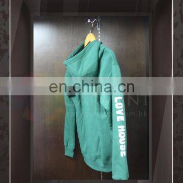 Wholesale High Quality With Logo Men Forest Green Zip up photo-4