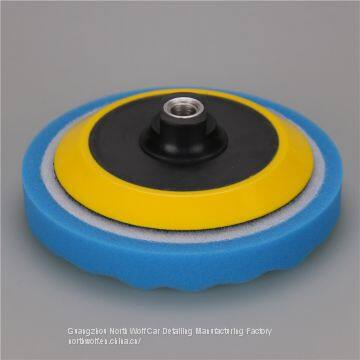 Car Care Cleaning Sponge Flat Foam Pad Wave for Finishing photo-3