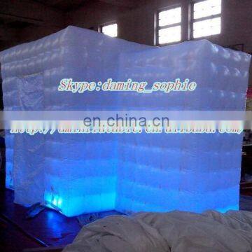 Color changing LED lighting Inflatable photo booth tent bar