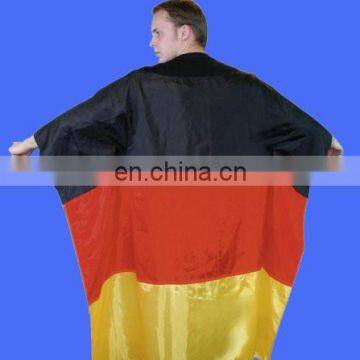 Hot sell Adult Germany fans flag cape