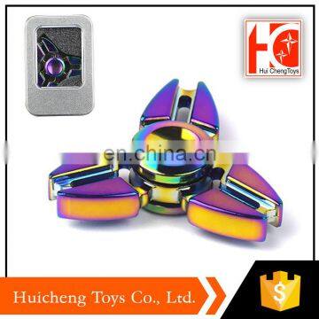 Funny design dazzling crab leg shape fidget rainbow spinner for sale