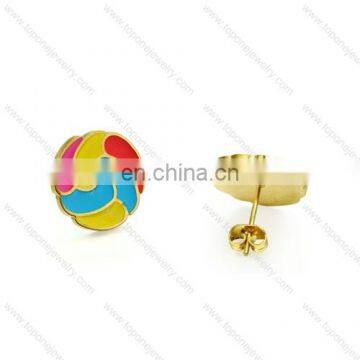 Beautiful elegant earring with some different color puzzle so charming