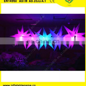 Factory Supplier inflatable colorful star with led bright light