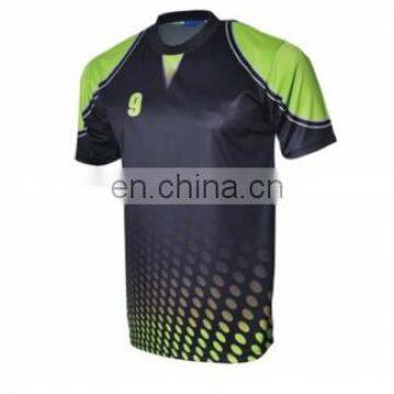 Women's 100% Polyester Sublimation Printed Short Sleeve Sport Shirt (Sports Garments)