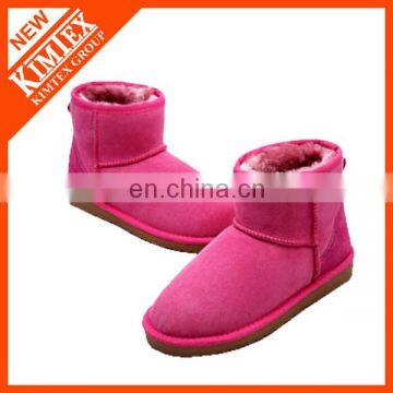 classical rose ankle wool boots