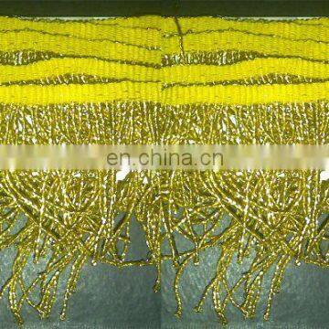 GOLD MYLAR THREAD FRINGE | Metallic 3" 6" and 9" Rayon, Cotton and Metallic Bullion Fringe photo-2
