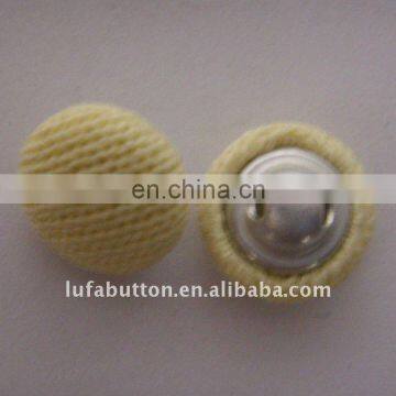 Light yellow cloth button