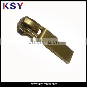 Fashion cheap bronze zipper slider for bag