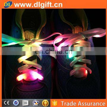 Wholesale Nylon LED Glitter Shoelace with 10 RGB Lights