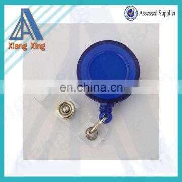 Round Plastic Logo Attached Retractable Reel id Card Holder photo-2