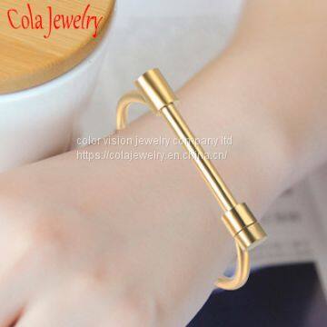 High-End Stainless Steel Jewelry Bracelet Open Bangle photo-3