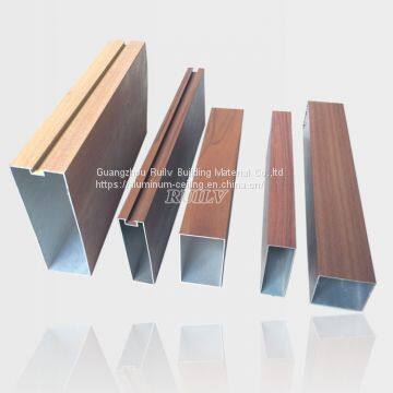 Aluminum Linear Ceiling/Metal Baffle Ceiling/Wood Grain Aluminum Ceiling photo-4