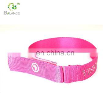 Custom logo belt webbing book custom color hook loop strap belt