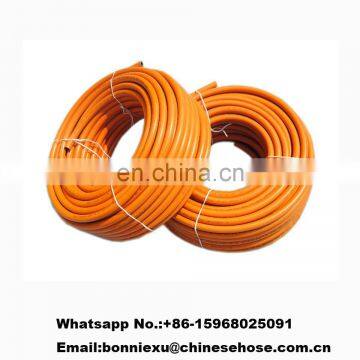 JG China Factory Customized CE Approved 5/16" 3/18" Fiber Reinforced Flexible PVC LPG Natural Gas Connector Hose Pipe