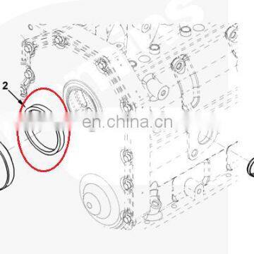 3903475 3901856 Cummins 6BT Cylinder Block Access Hole Cover Rectangular Ring Seal photo-3