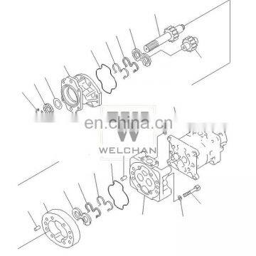 Hydraulic Pump Assy 705-32-43240 Loader Hydraulic Pilot Pump WA320 Fuel Transfer Single Pump