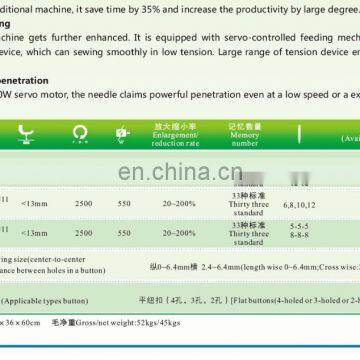 High-speed Direct Drive Electronic Button Attaching Sewing Machine photo-2