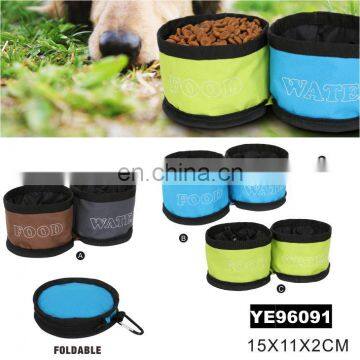 Pet Life Oxford Fabric Convenient Travel Water Bowl And Food Bowl photo-6