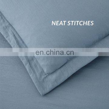 Amazon Hot Sale Super Luxury Soft 4 Piece King Size Microfiber Washed Cotton Factory Stock Duvet Cover Bedding Set photo-7