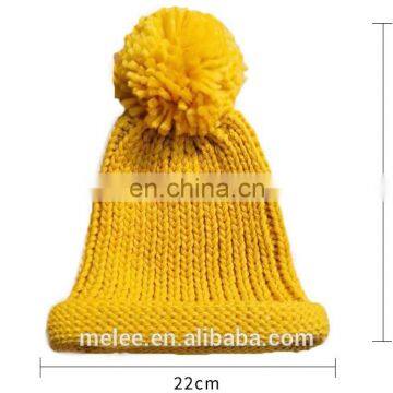 Winter Hats For Kids Pompom Fur Knitted Beanie Cap Baby Children Fur Pom Pom Hat Girls Boys Warm Outdoor Ski Caps Bonnet photo-4