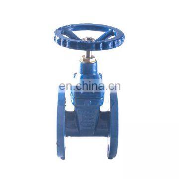 Non-rising Stem 4 inch ductile iron flange type soft sealing gate valve