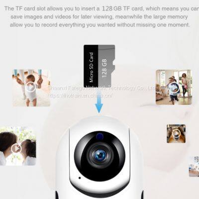Hotrain FD10 Mini Cloud Storage Wifi 2.4G TF Card Two-way Audio Communication Motion Detect Auto Tracking Monitor Video Camera photo-5