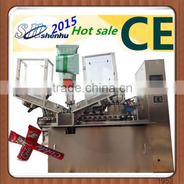 automatic metal pipes filing and sealing machine for hair dye