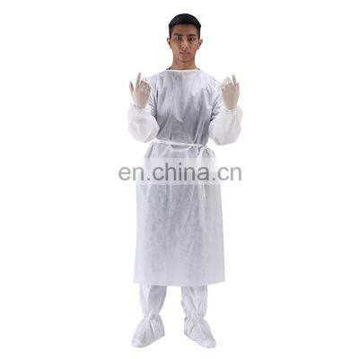 Medical Personnel Class 1 Lightweight  Disposable Protection Suit Nonwoven Isolation Gown