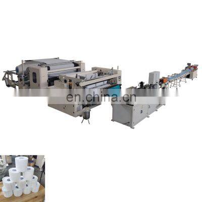 Automatic toilet tissue paper machine production line