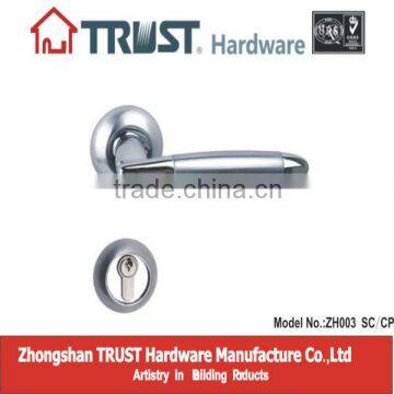 ZH003:TRUST Zinc Alloy Lever Door Handle with Escutcheon