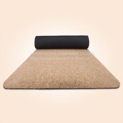 Non-slip Non-toxic Lightweight Cork Printed Yoga Mats Yoga Equipment photo-2