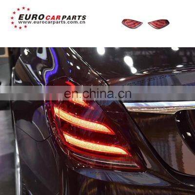 2019 high quality S class w222 S63 S65 Taillight for W222 S320 S400 S500 S600 S63 s65 LED tail lamp plug and play