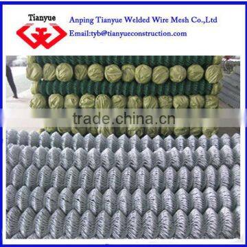 galvanized and PVC coated coated chain link fence