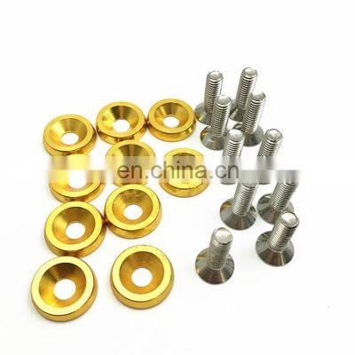 Racing Car aluminum fender flare bolts