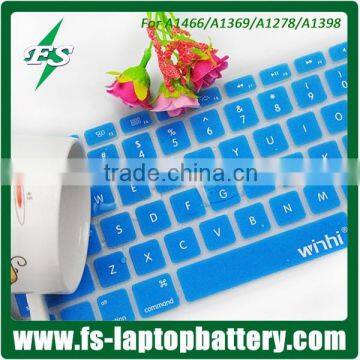 Shine Bule keyboard cover for Macbook air 11 13/ Silicone keyboard cover skin for Macbook Pro 13